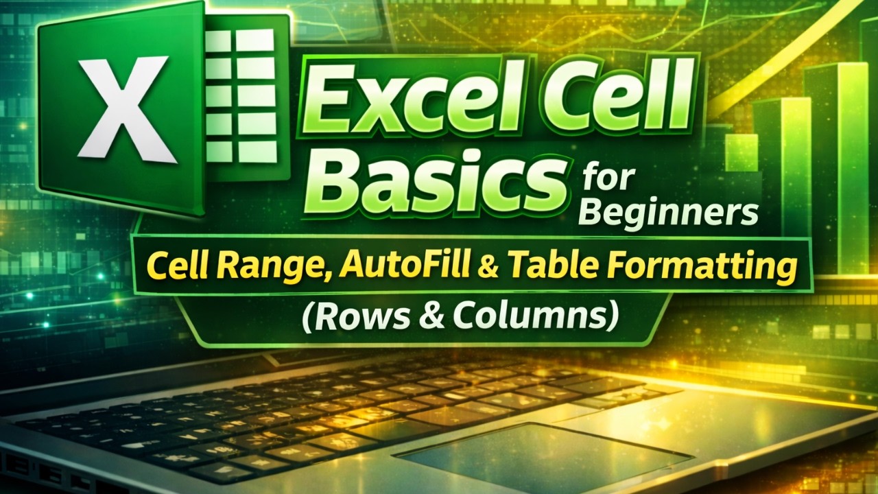 Excel Cell Basics for Beginners | Cell Range, AutoFill & Table ...
