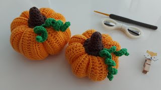 Tığ Işi Amigurumi Örgü Balkabağı Yapımı Crochet Pumpkin Tutorial Balkabağı Örgü Modeli