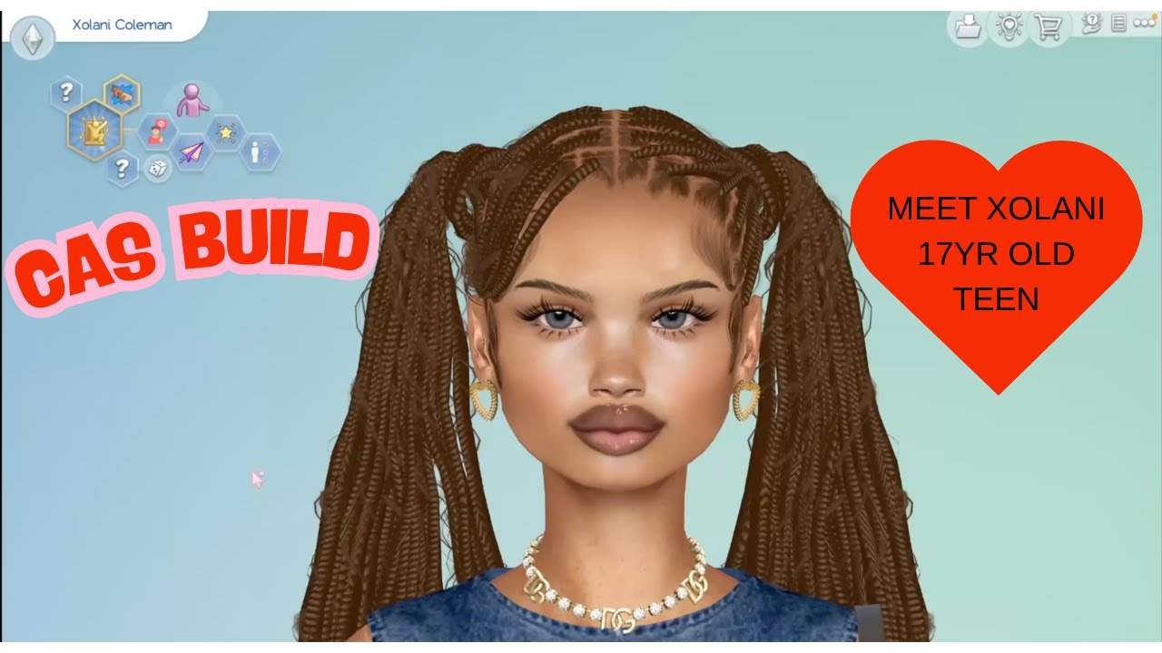Meet Xolani 💗 17 & On Her Own | Sims 4 CAS