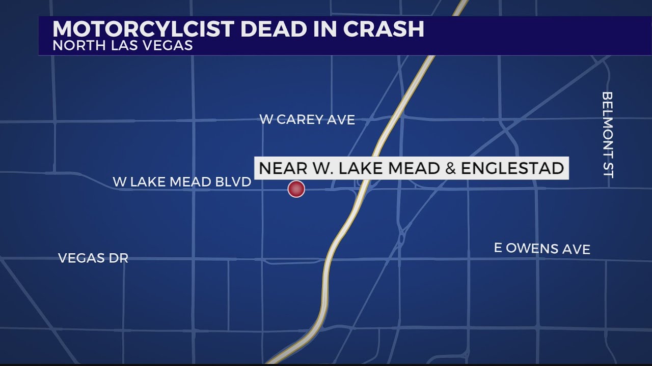 Motorcyclist dead after crash in North Las Vegas - YouTube