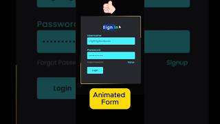 How To Create Login Form With Light Button Only Html Css Html Css Login ...
