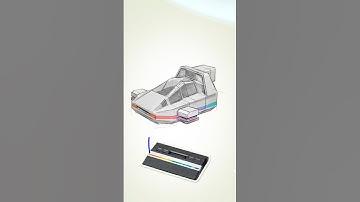 Designing a Retro Hover Car in 80s Style | #Shorts #80s art