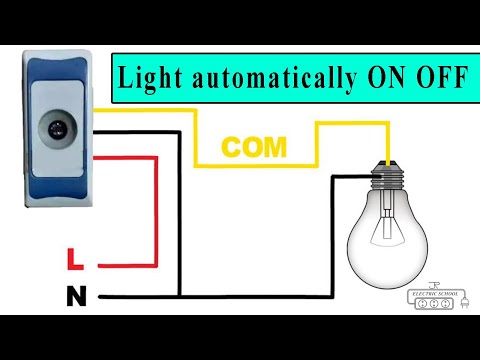 Light automatic on off day night sensor wiring practical video