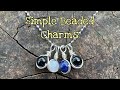 How to wire wrap beaded charms simple tutorial 