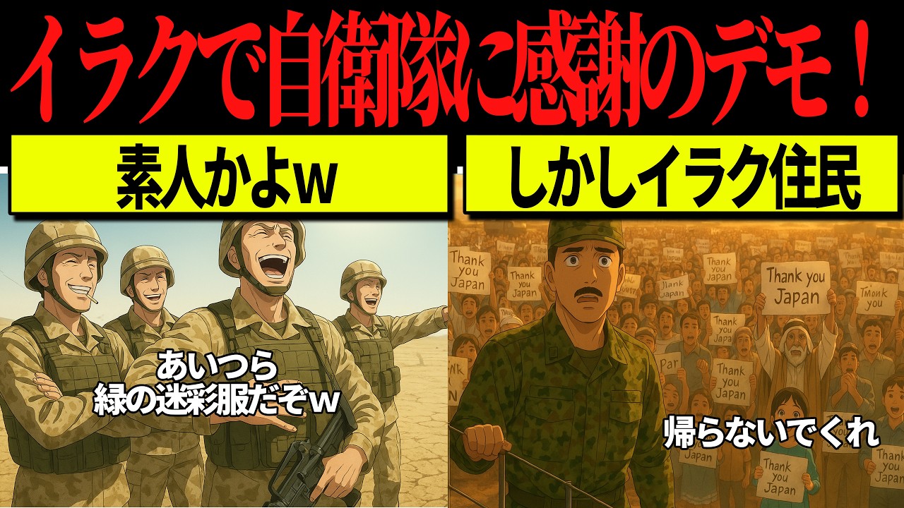 海外の反応】こんな軍隊は有りえない！！イラクの復興支援へ向かった