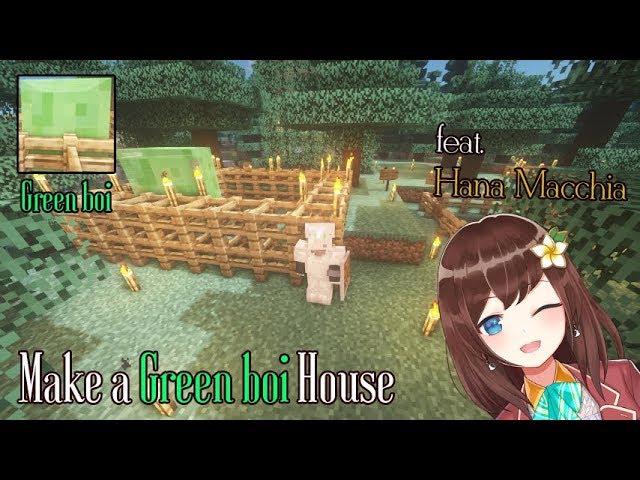 【NIJISANJI ID】Make a Green boi House feat. Hana Macchia (Minecraft)のサムネイル