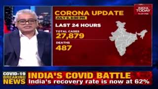 India Covid Update: 767296 Total Cases, 21129 Deaths; Recovery Rate At 62%, Death Rate At 2.7%