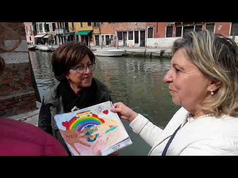 La Scuola Cerutti di Murano consegna i disegni a Venezia Pesce di Pace