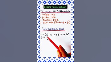 Differentiation by Sum and Difference Rule#maths#differentiation#derivatives#calculus#function#short