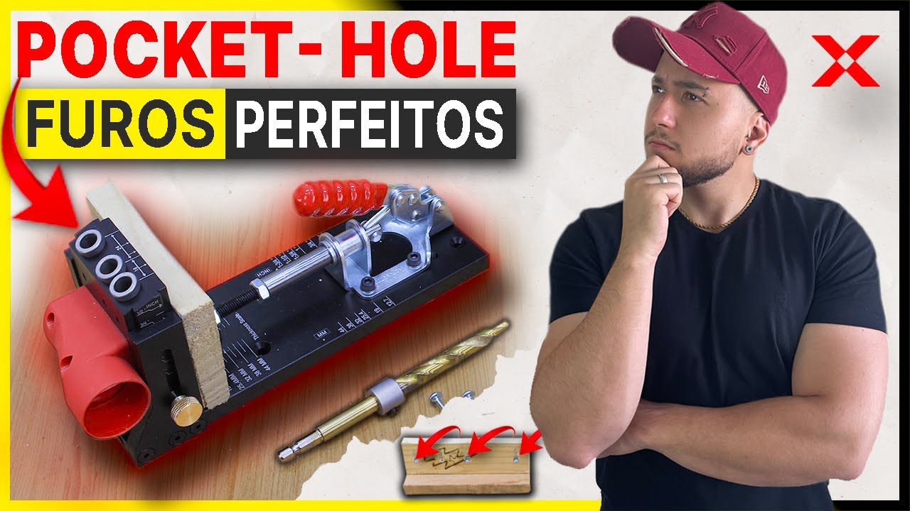 Gabarito para FIXAÇÃO IMPECÁVEL JIG (Pocket-Hole)