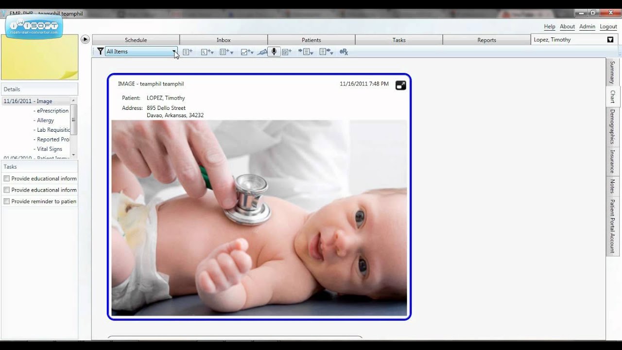 EMR - PHR Pediatrics Demo