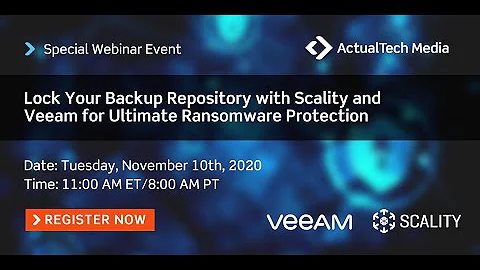 Lock Your Backup Repository with Scality and Veeam for Ultimate Ransomware Protection