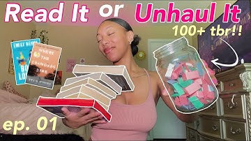 Physical TBR jar chooses the books I have to READ or UNHAUL 📖💫