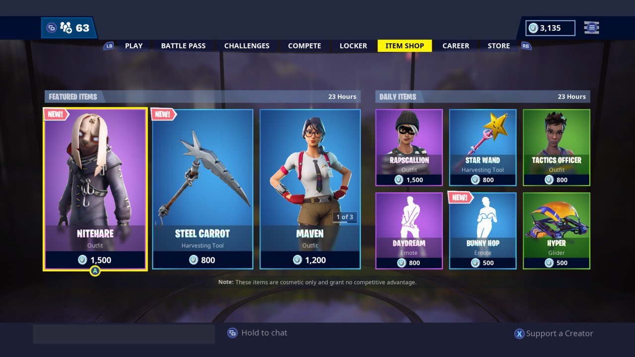 NEW NITEHARE Skin & BUNNY HOP Emote Fortnite Item Shop 4/19/19