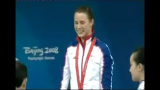 Liz Johnson Winning Gold At Beijing 08