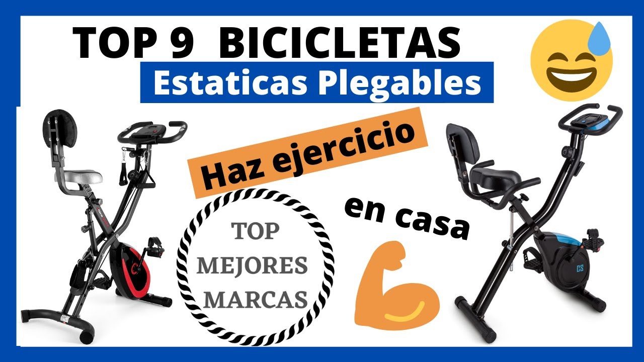 Haz ejercicio en casa con esta bici estática plegable que no ocupa