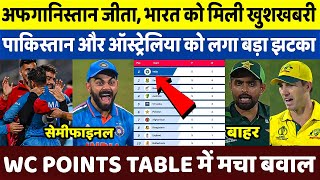 World Cup Points Table Today: AFG की जीत के बाद Points Table में मचा बवाल देख, AUS PAK हैरान