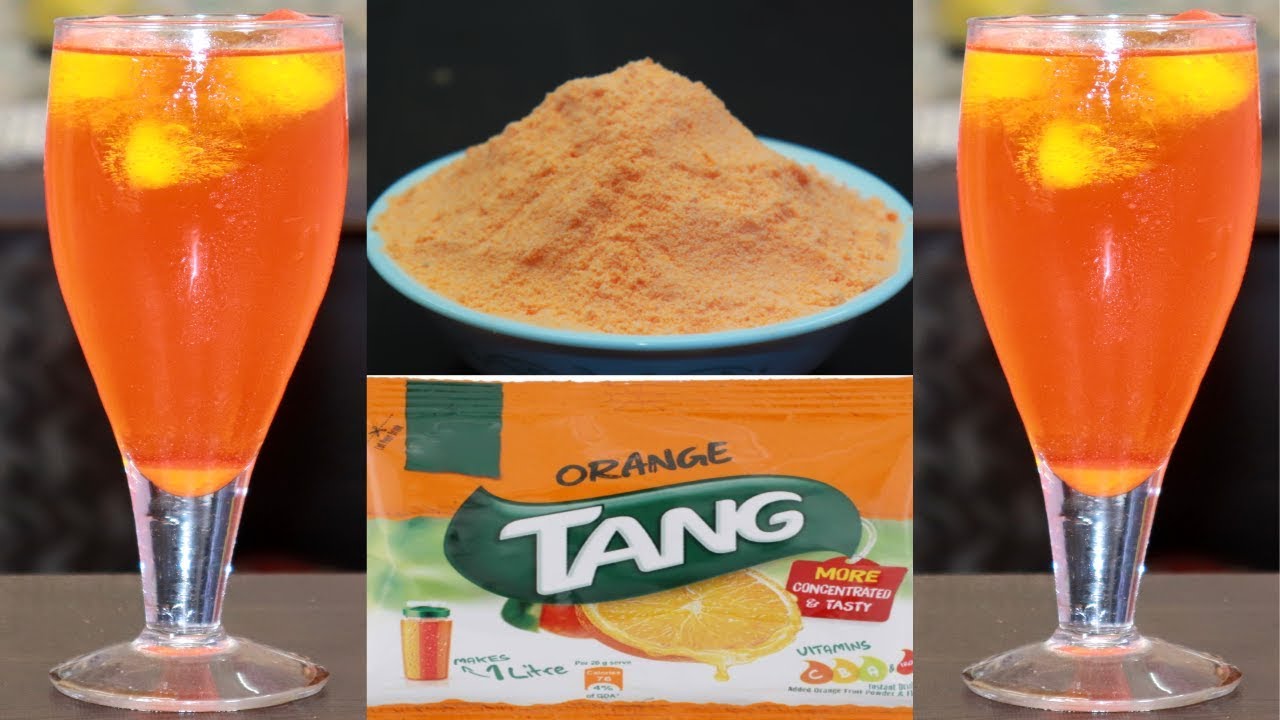 Orange Tang घर पर बनाये 1मिनट में | Homemade ORANGE TANG (Premix)Recipe- Instant Energy Summer Drink - YouTube