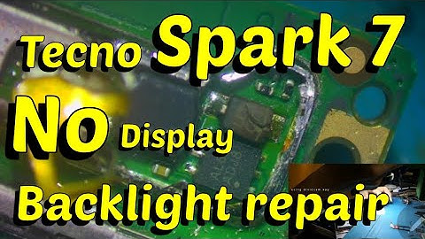 Tecno Spark 7 No Display Backlight Repair #tecno   #backlight  #spark