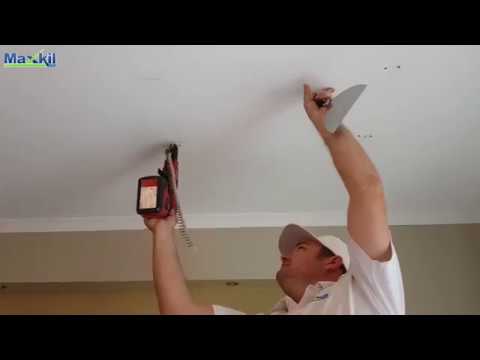 How To Fix Nail Or Screw Holes Appearing In Drywall Ceiling