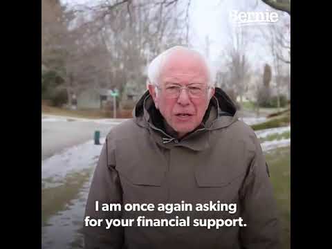 I am once again asking for your financial support Bernie Sanders ...