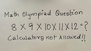 UK - Math Olympiad Question | You should be able to solve this without calculators!!