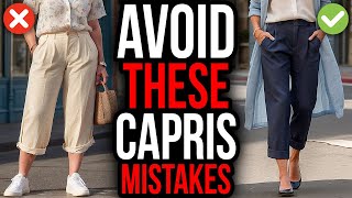 How NOT to Wear Capris Over 50! (COMMON Mistakes)