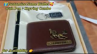 Customize Name wallet with Pen+ Keyring Combo | #ValentineDayGiftideaSeries | best gift for boys screenshot 5
