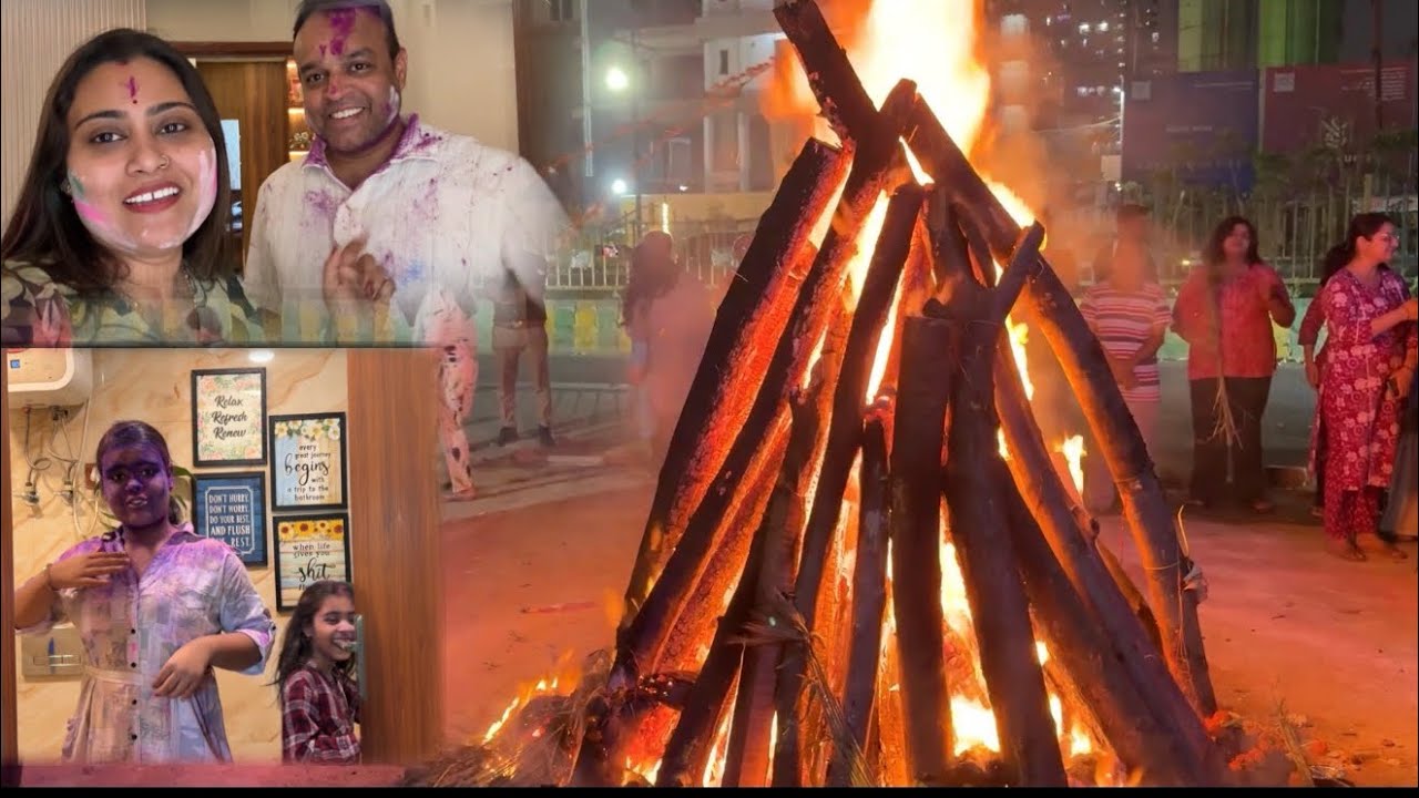 দিনের শুরু আলুর কচুরী দিয়ে. শেষটা রং খেলা দিয়ে 🌈🥳🥰