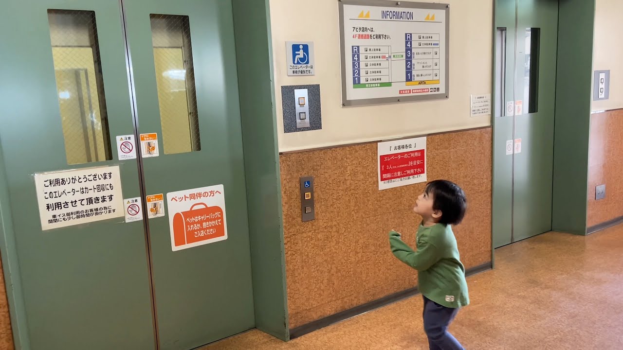 〇【Japanese Elevator】アピタ刈谷店・南立体駐車場・東芝エレベーター
