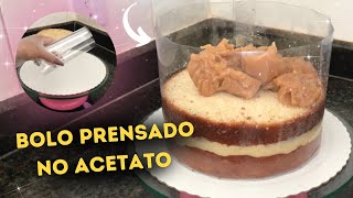 Bolo Prensado No Acetato Montagem Do Bolo Super Facil