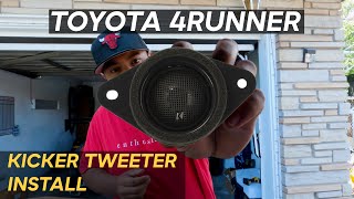 Installing Kicker Replacement Tweeters On My 2016 Toyota 4Runner