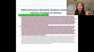 Consumer behavior presentation final