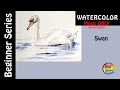 Watercolor Swan - Learn to paint promo (music only)
