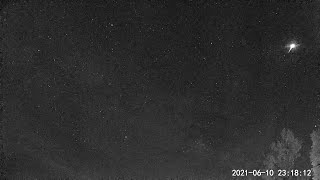 Fireball/Meteor Over Chestertown, NY June 10, 2021/Persistent Train Seen!