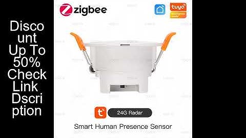 Tuya ZigBee 24G MmWave Radar Human Presence Sensor Luminance/Distance Small Motion Detection More Ac