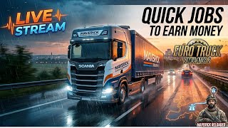🔴LIVE - ETS 2 - Maverick Roadways | Quick Jobs | Euro Truck Simulator 2 (Portrait)