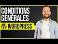 Comment crer des conditions gnrales sur wordpress  complianz