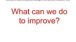 IBM Maximo Asset Configuration Manager 32 Achievement Questions