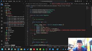 membuat migration dan database seeder Framework Laravel ||  Website FastFood Indonesia Part 1