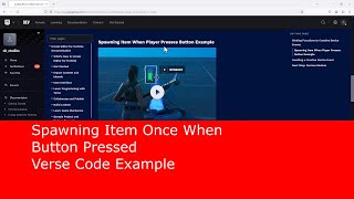 Spawning Item When Button Pressed in Verse Programming Language (Add to an Array)