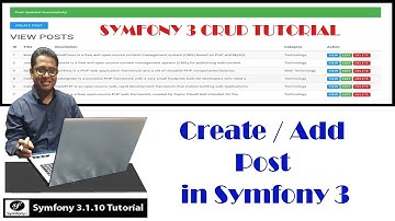 How to Create Post or Add Post in Symfony 3