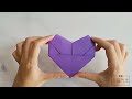 How to make an origami heart shape note | Folding a love letter into a heart Mp3 Song