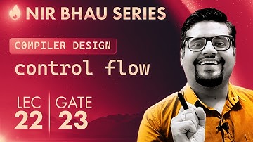 NIR BHAU Series Lecture 22 | CFG | Control Flow Graph | Compiler Design | GATE 2023