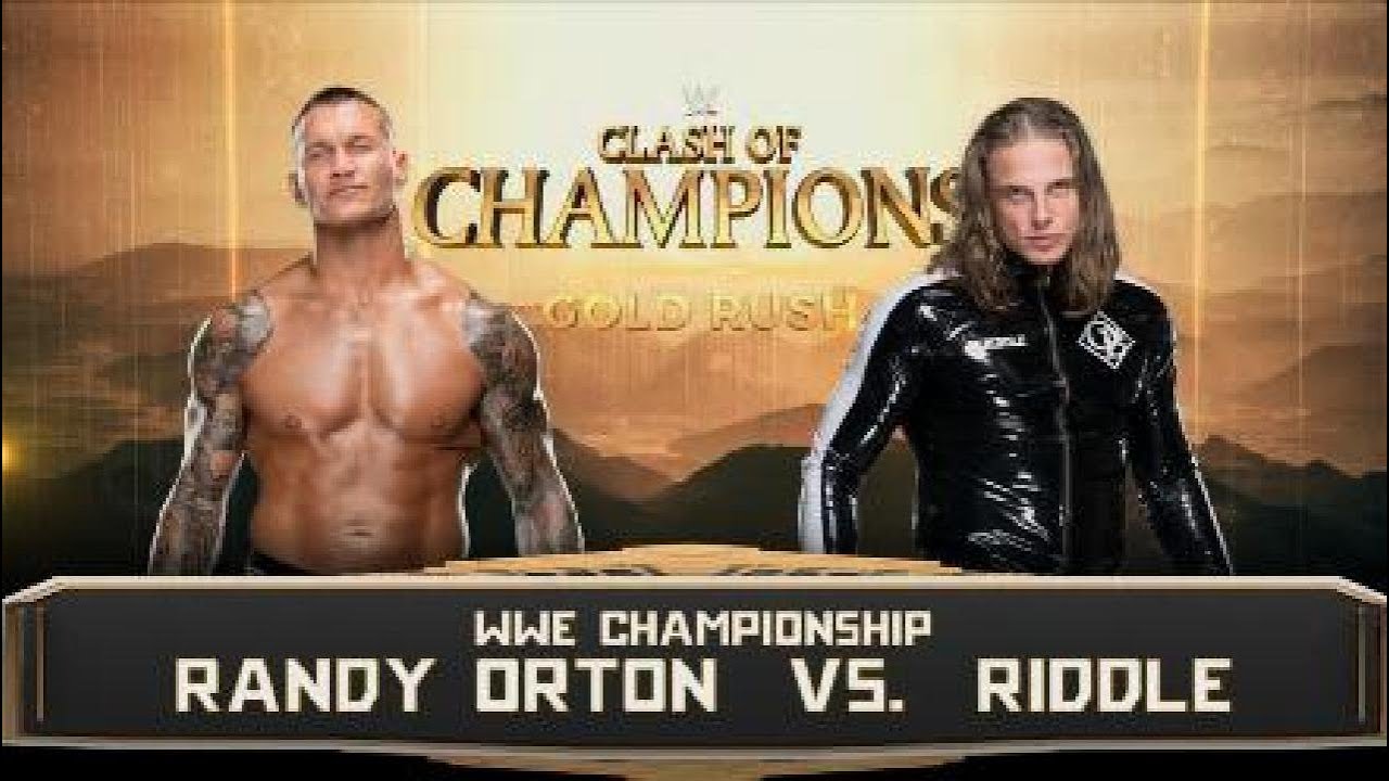 Matt Riddle vs Randy Orton [WWE Championship] [WWE2K22 RP] [Clash of ...
