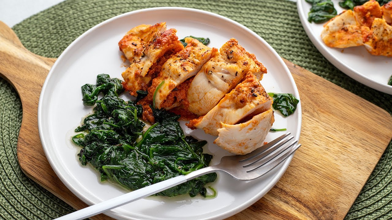 Easy Keto Stuffed Tuscan Chicken [Air Fryer Recipe] Instant Pot Teacher