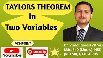 Taylors Theorem Two Variables | Function of Several Variables | Unit -2 Maths-I | Expansion Function