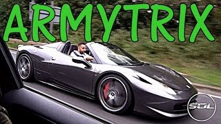 Part 2 of yianni's from yiannimize ferrari 458 spider. first uk
armytrix f1 exhaust system in his ferrari! epic sound! channel:
http://www.y...