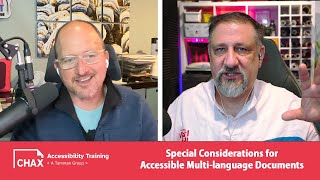 Special Considerations for Accessible Multi-language Documents