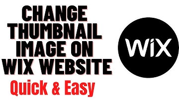 HOW TO CHANGE THUMBNAIL IMAGE ON WIX WEBSITE 2024